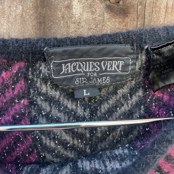 JACQUES VERT | Vintage Purple & Grey Sweater - Picture 4 of 4